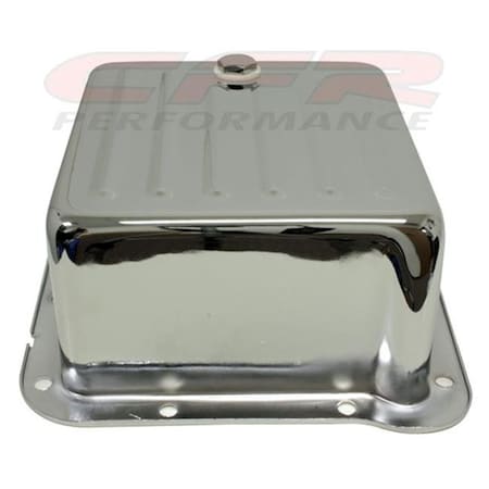 Cfr Performance CFR HZ-9530-C Ford C4 Steel Transmission Pan; Case Fill Style Deep Sump - Chrome HZ-9530-C